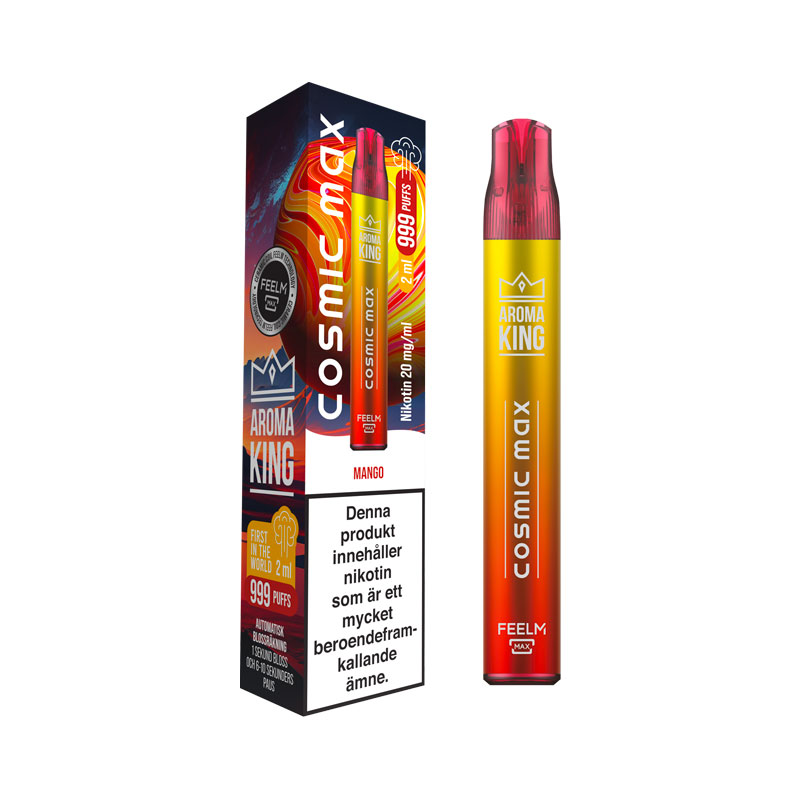 Aroma king cosmic max engangs vape 20mg-mango